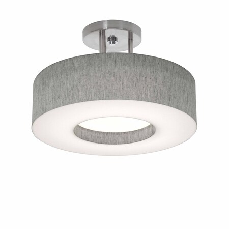 Afx Montclair 12'' Semi-Flush - Grey Shade MCF1214MB-GYSF